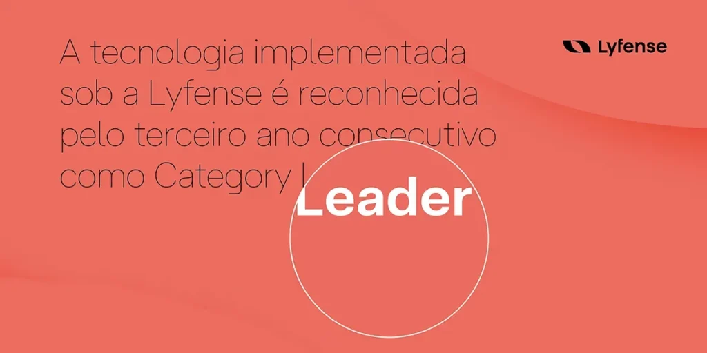 A tecnologia implementada sob a Lyfense é reconhecida pelo terceiro ano consecutivo como Category Leader por analistas independentes